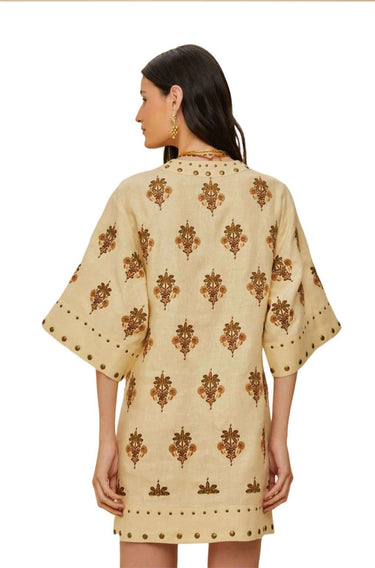 Coconut Tree Tapestry Tunic Mini Dress-Dresses-Farm Rio-Debs Boutique